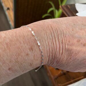 Thin Sterling Silver Valentino Bracelet